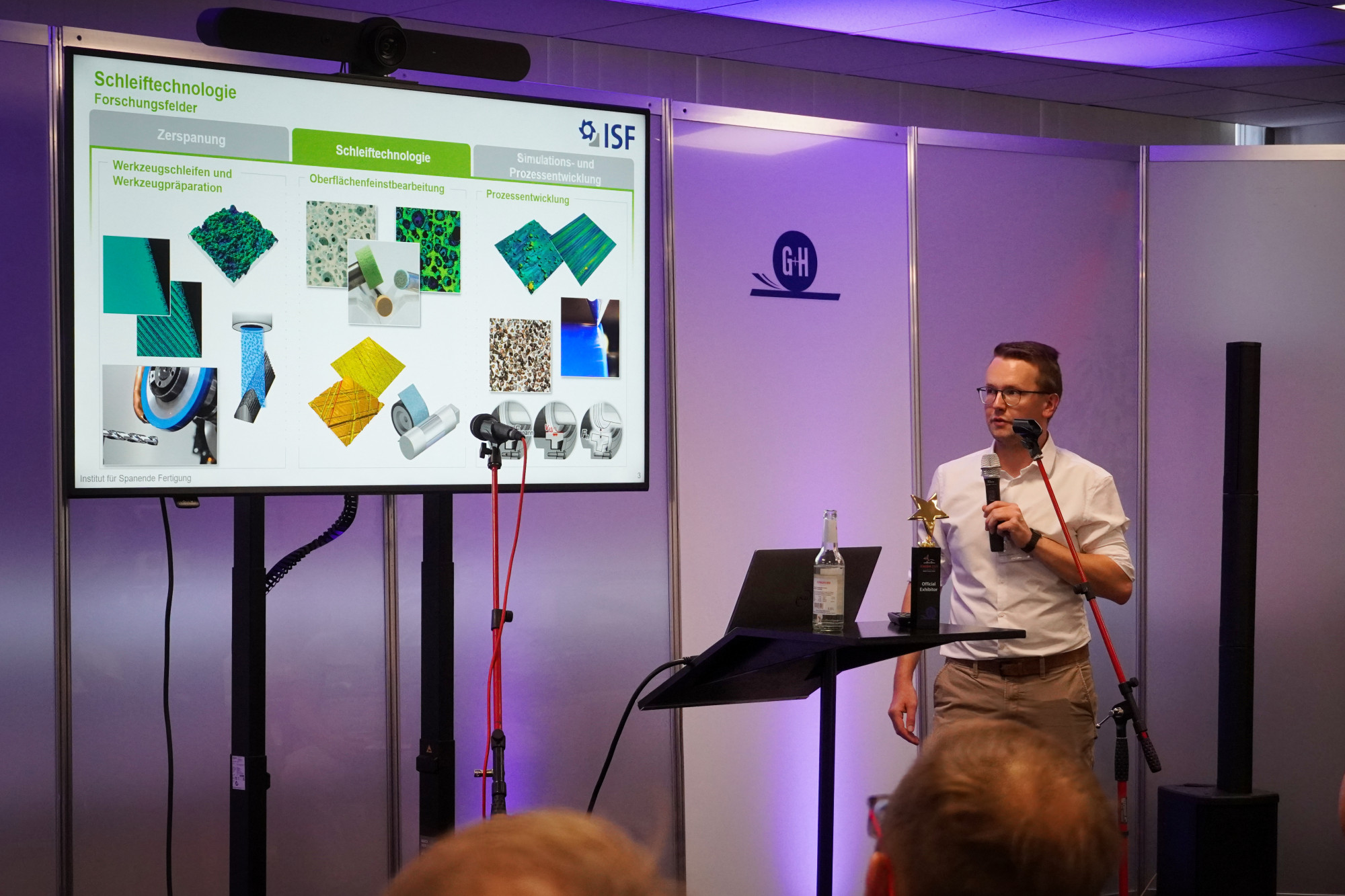 Fachvortrag zur Schleiftechnologie am Partnertag