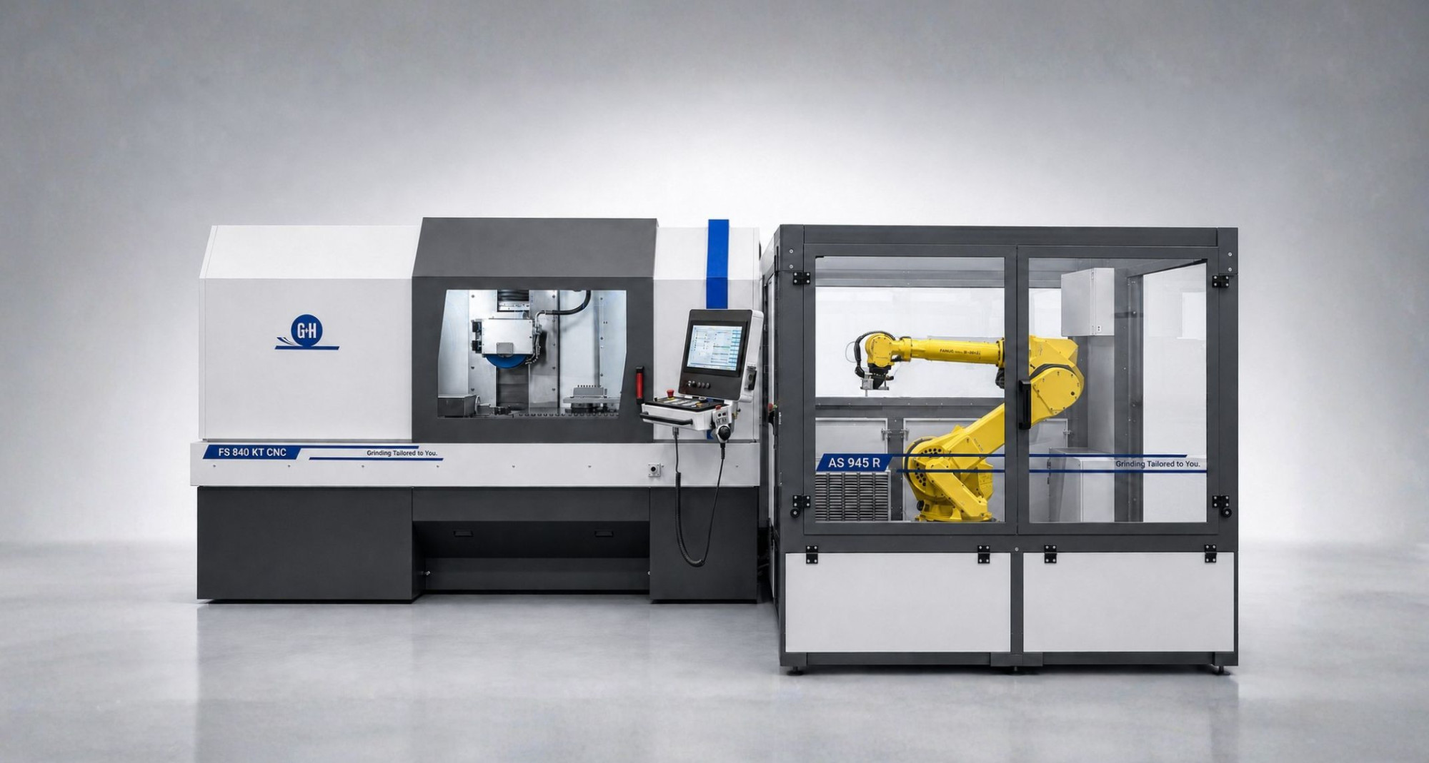 CNC-Schleifmaschine mit multiROB Automatisierung